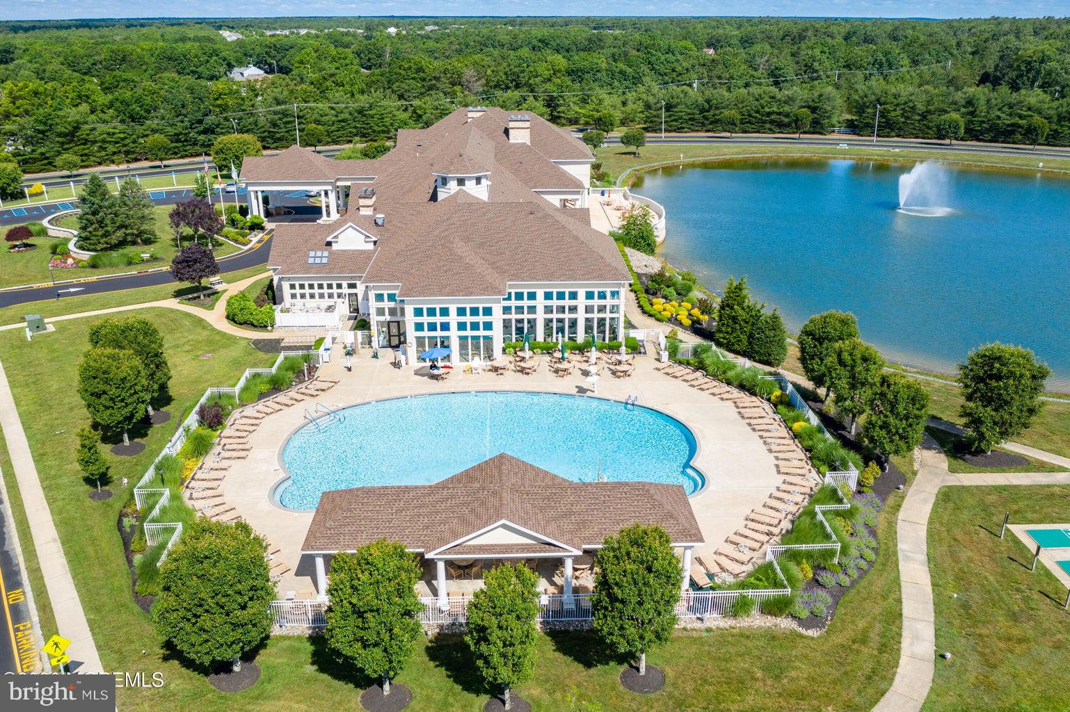 11 Ripple Terrace Barnegat, NJ 08005 - Photo 61 of 64 an aerial view of a house with outdoor space and a lake view