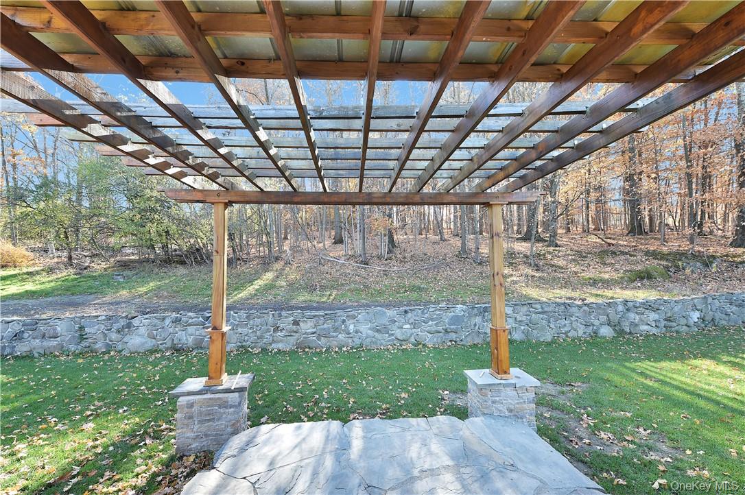 256 Ridge Road Campbell Hall, NY 10916 - Photo 35 of 36 View of patio / terrace with a pergola