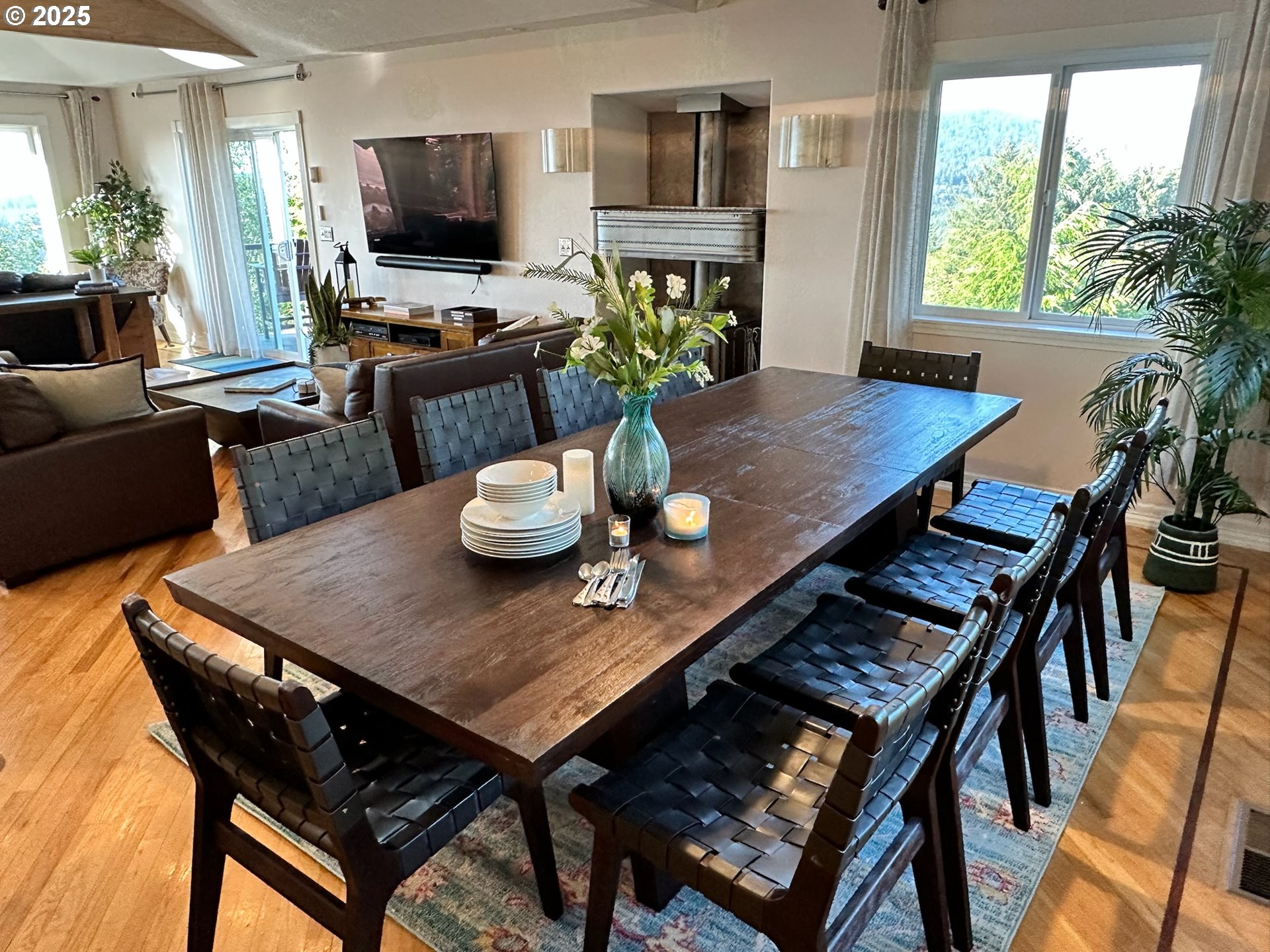 35445 Topping Road Pacific City, OR 97135 - Photo 10 of 37 a view of a dining room with furniture window and wooden floor