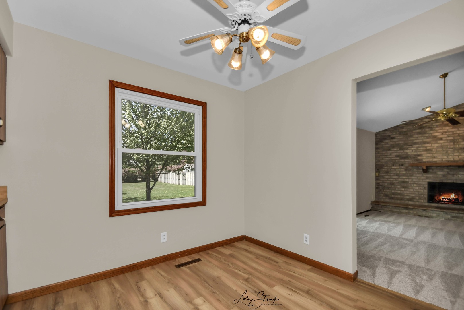 869 Heather Drive Bourbonnais, IL 60914 - Photo 12 of 23 a view of empty room with window and fireplace