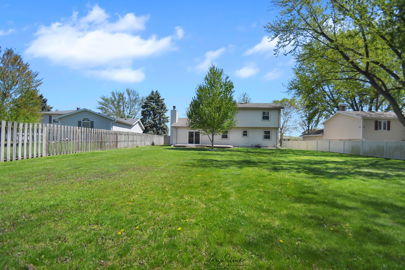 869 Heather Drive Bourbonnais, IL 60914 - Photo 6 of 23 a view of a house with backyard and a garden