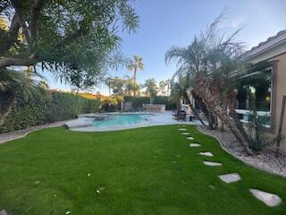 52320 Silver Star Trail La Quinta, CA 92253 - Photo 29 of 29 GRASS AREA AND POOL