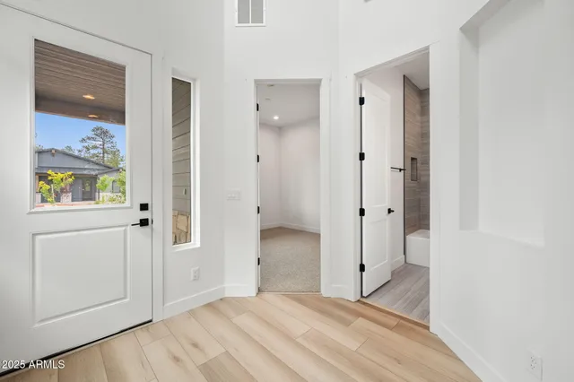 a view of a bathroom with a bathroom