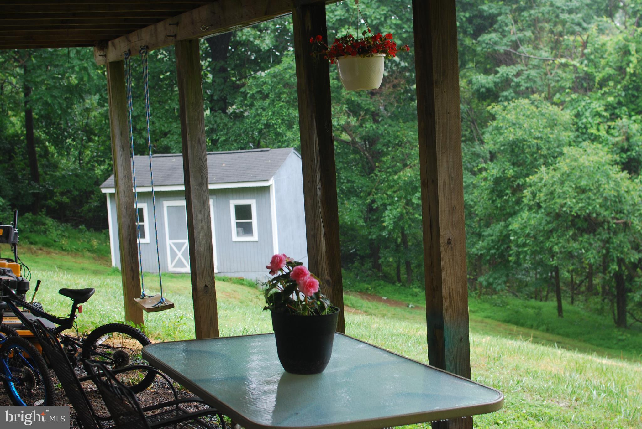 140 Arrowood Road Linden, VA 22642 - Photo 35 of 49 a view of a porch with furniture and garden
