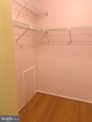 a view of small space with empty racks