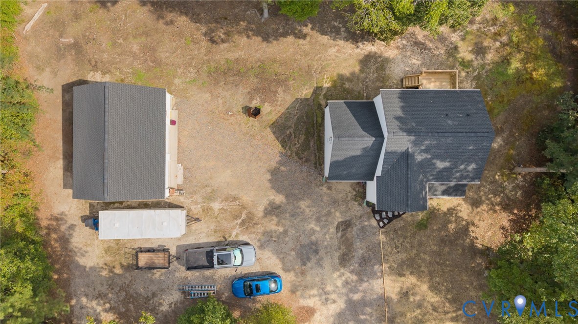 5211 Alberta Road Chesterfield, VA 23832 - Photo 39 of 43 an aerial view of a house with outdoor space and trees all around