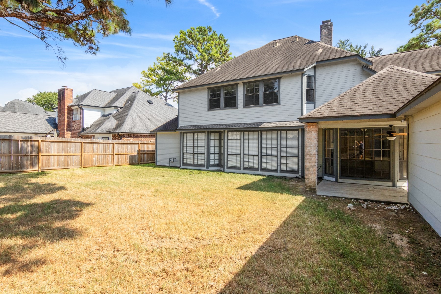 6039 Spring Creek Lane Spring, TX 77379 - Photo 46 of 48 a view of outdoor space yard and front view of a house