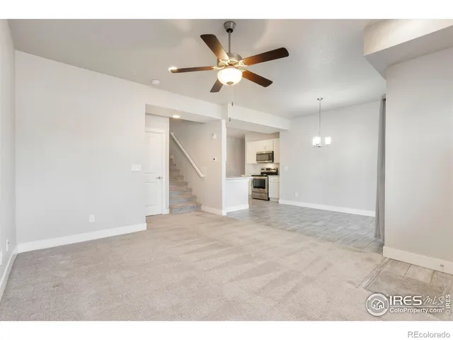 a view of an empty room