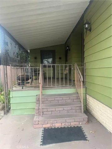 a view of house and front door
