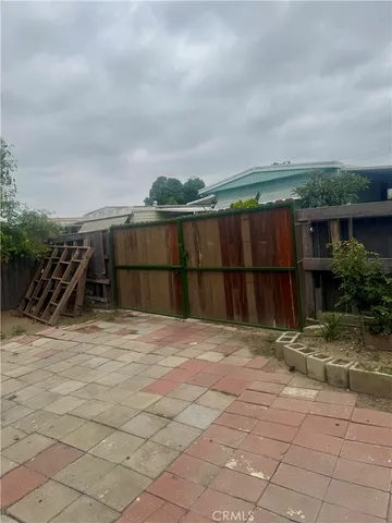 a view of porch with seating space