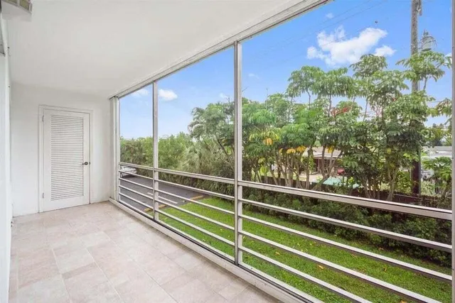 a view of outdoor space with balcony