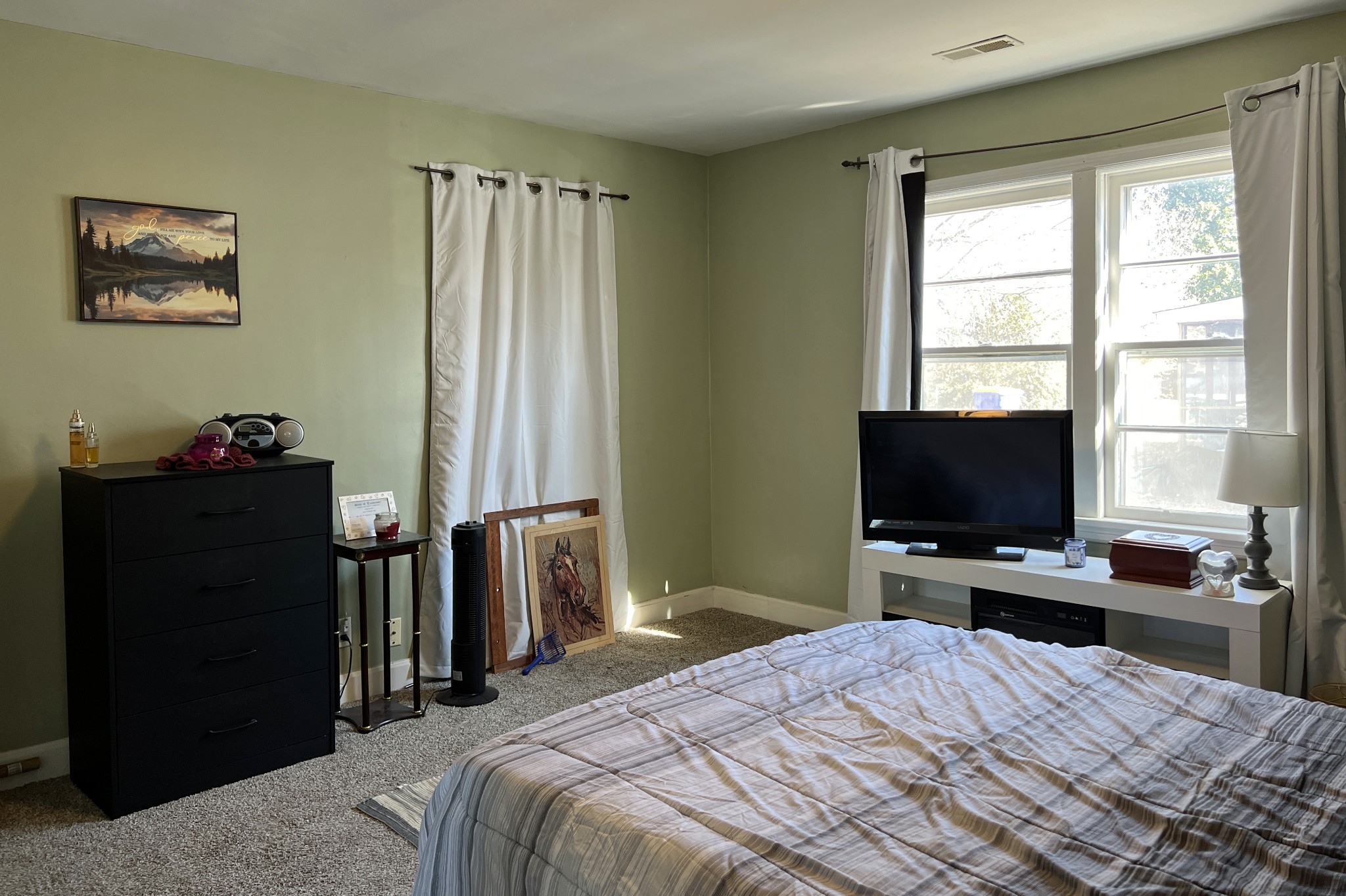 208 Morgantown Road Franklin, KY 42134 - Photo 12 of 18 a bedroom with a bed and a flat screen tv