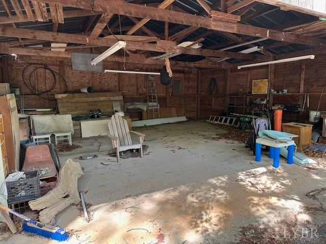 2319 West Perch Road Monroe, VA 24574 - Photo 34 of 50 a view of a garage with table and chairs