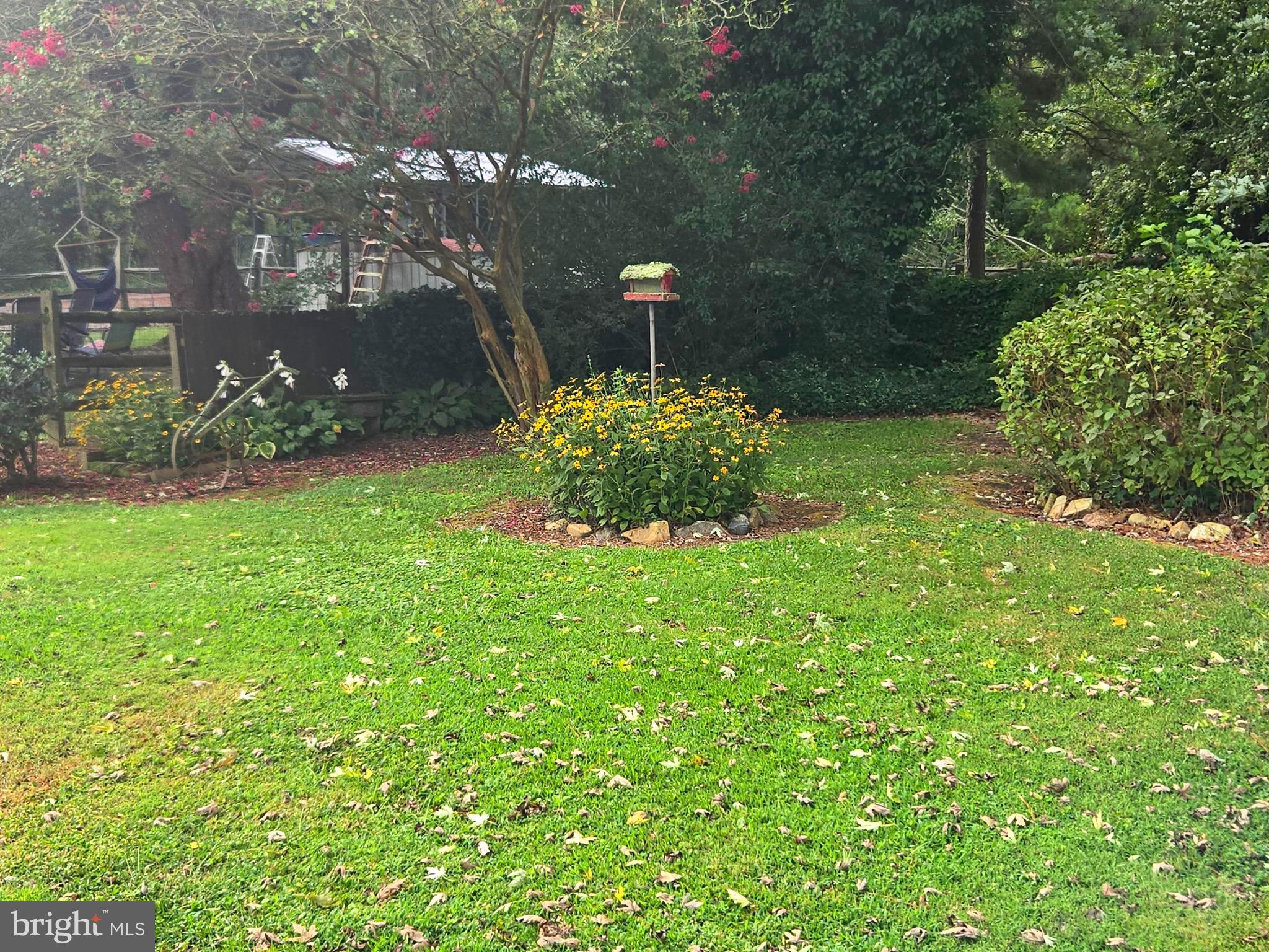 26431 Old State Road Crisfield, MD 21817 - Photo 7 of 25 a view of a garden with a fountain