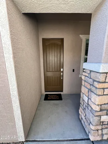 a view of an entryway door