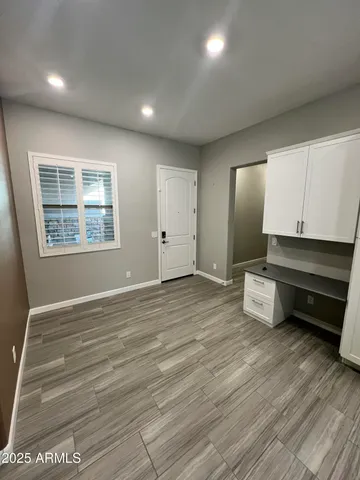 a view of kitchen and utility room