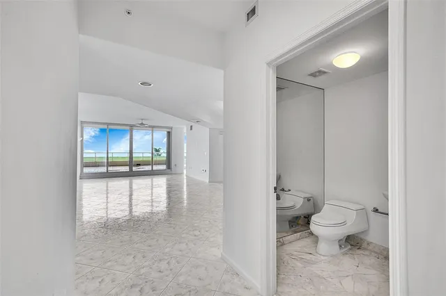 a view of an empty room