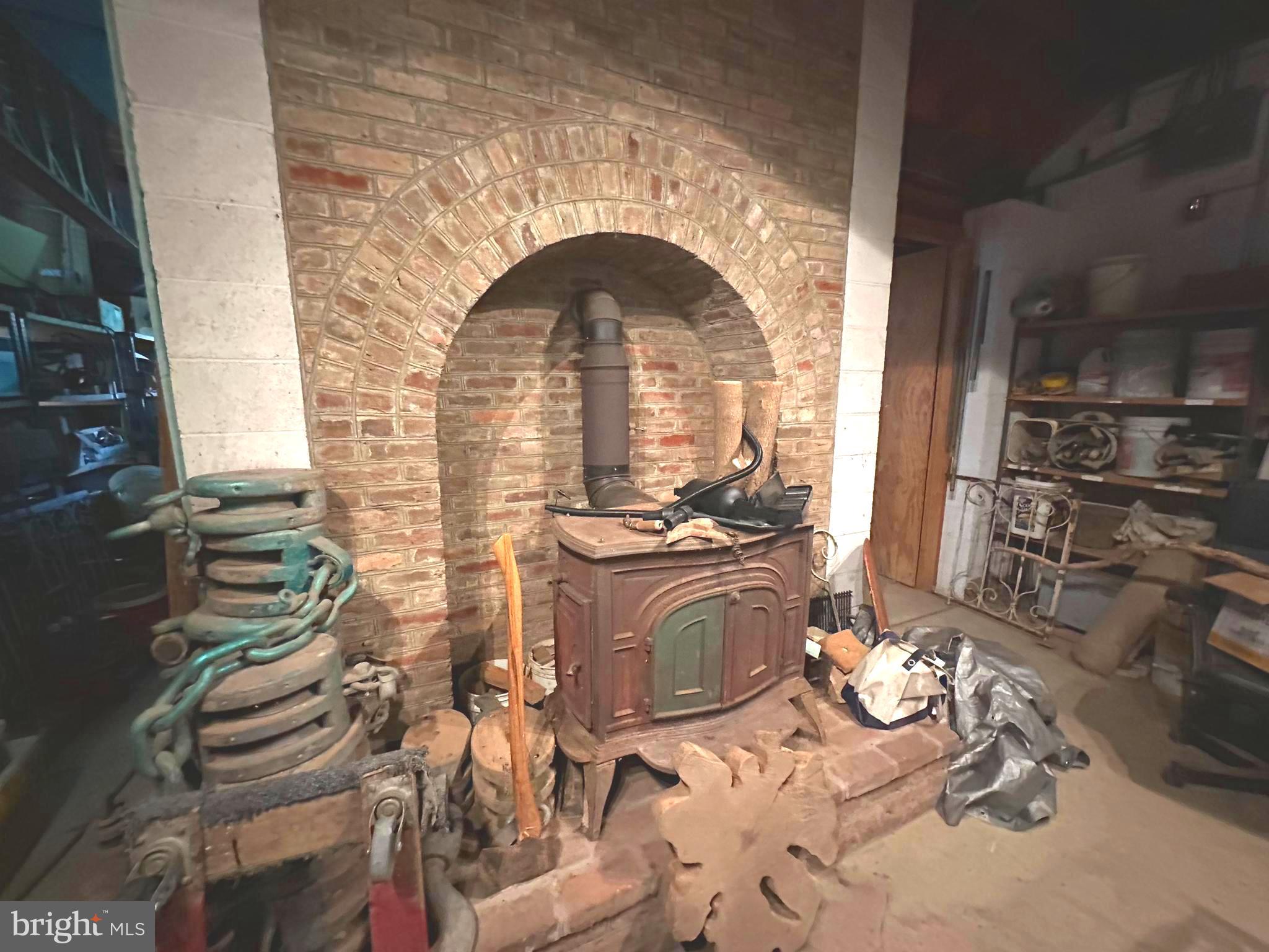 7244 Mink Hollow Road Highland, MD 20777 - Photo 101 of 120 Wood Burning Stove in The Shop