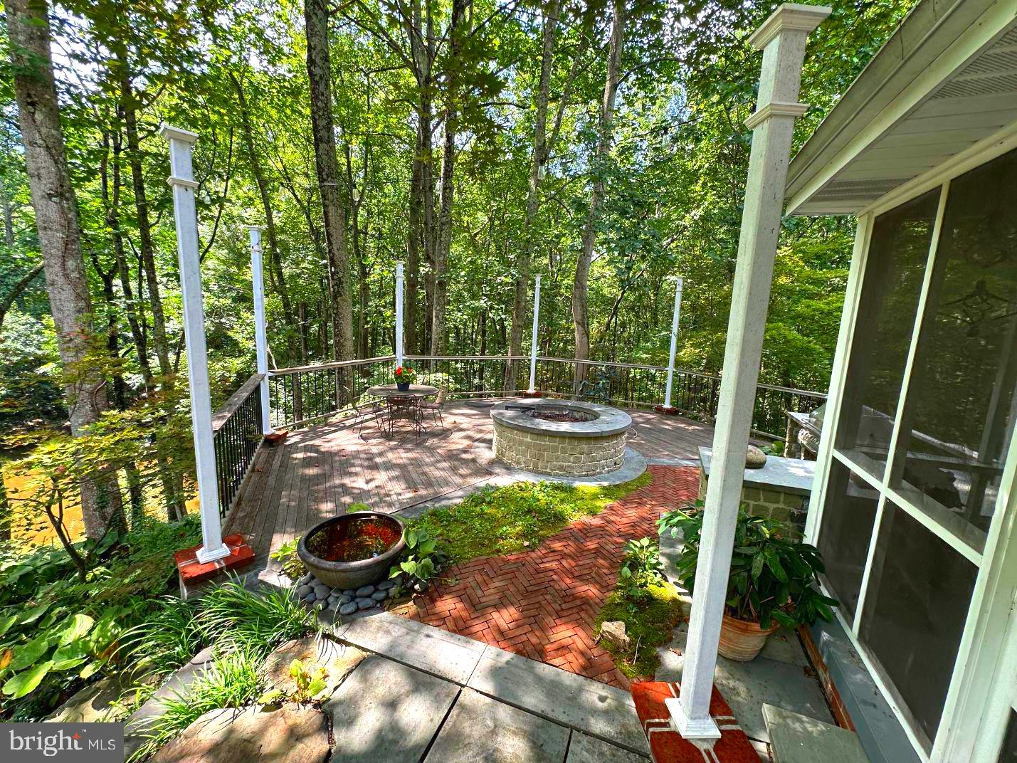 7244 Mink Hollow Road Highland, MD 20777 - Photo 62 of 120 Octagon Hardwood Deck w/Fire Pit
