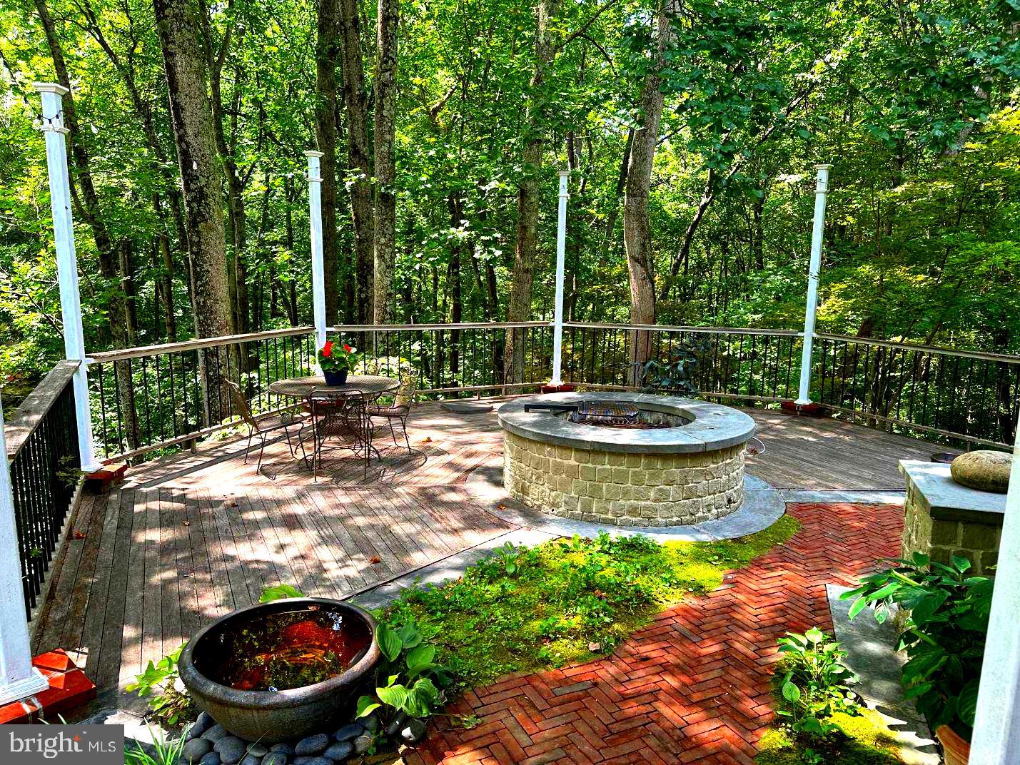 7244 Mink Hollow Road Highland, MD 20777 - Photo 63 of 120 Brick Herringbone Walkway to Octagon Deck