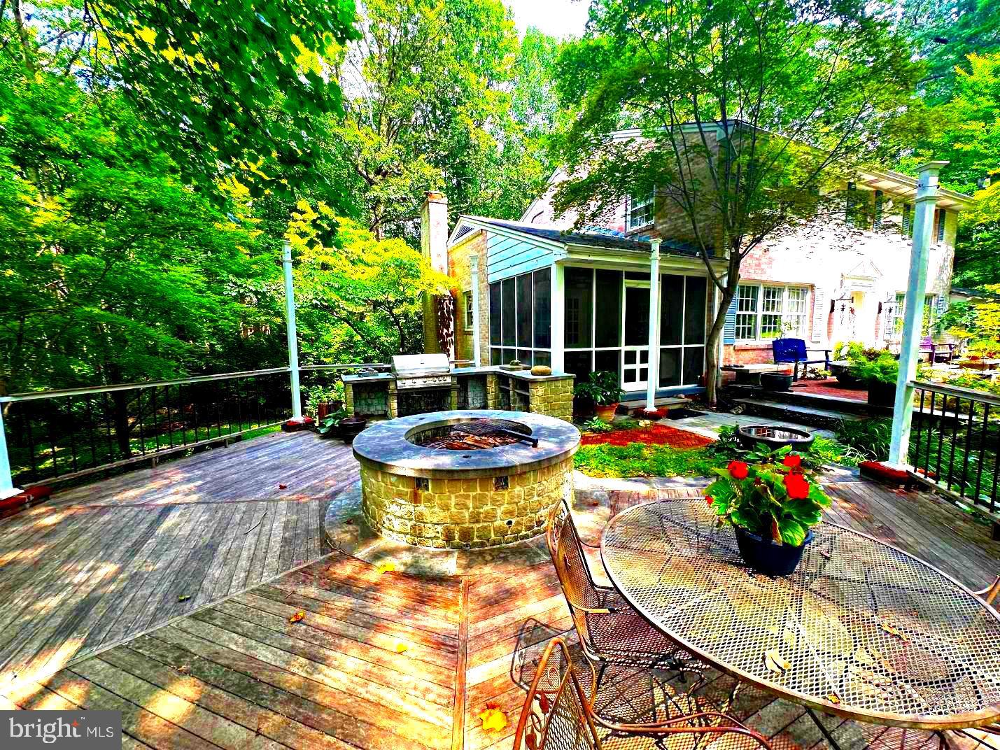 7244 Mink Hollow Road Highland, MD 20777 - Photo 66 of 120 Deck to Screen Porch and Built-in Grill