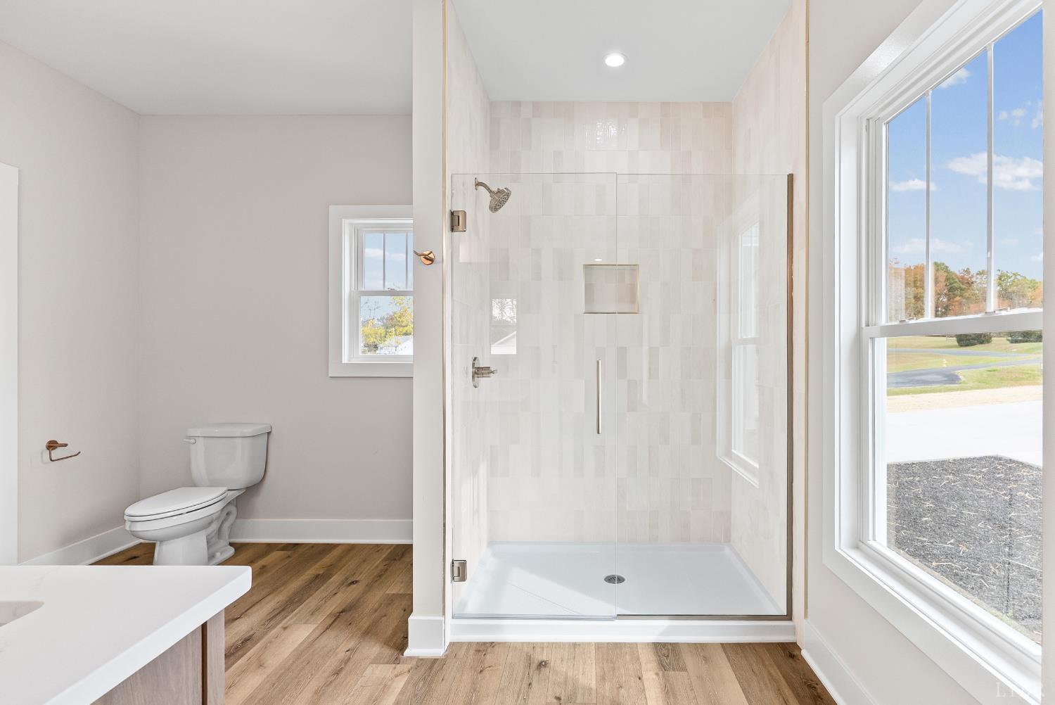 2441 River Road Madison Heights, VA 24572 - Photo 19 of 45 a bathroom with a shower and a toilet