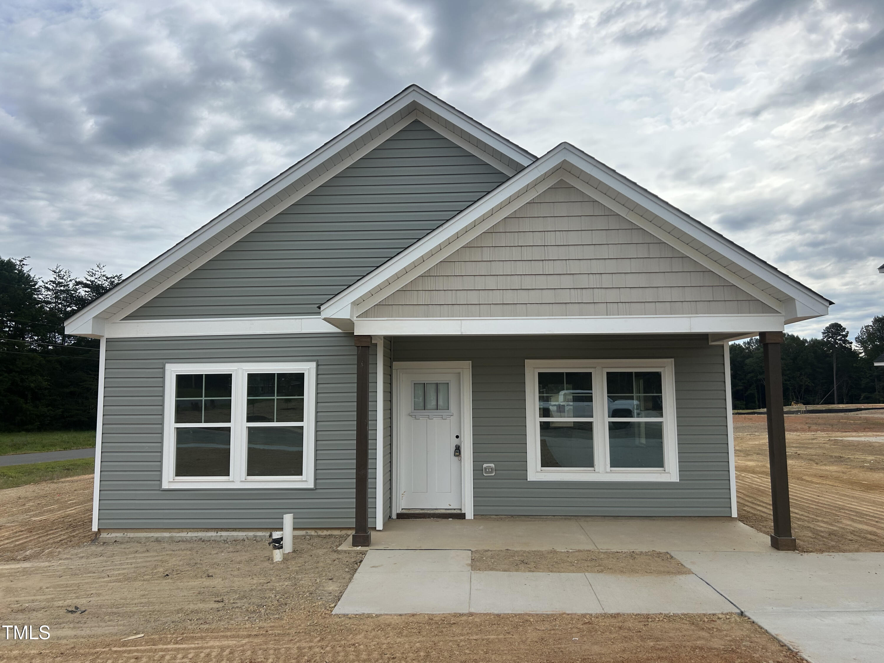 a front view of a house