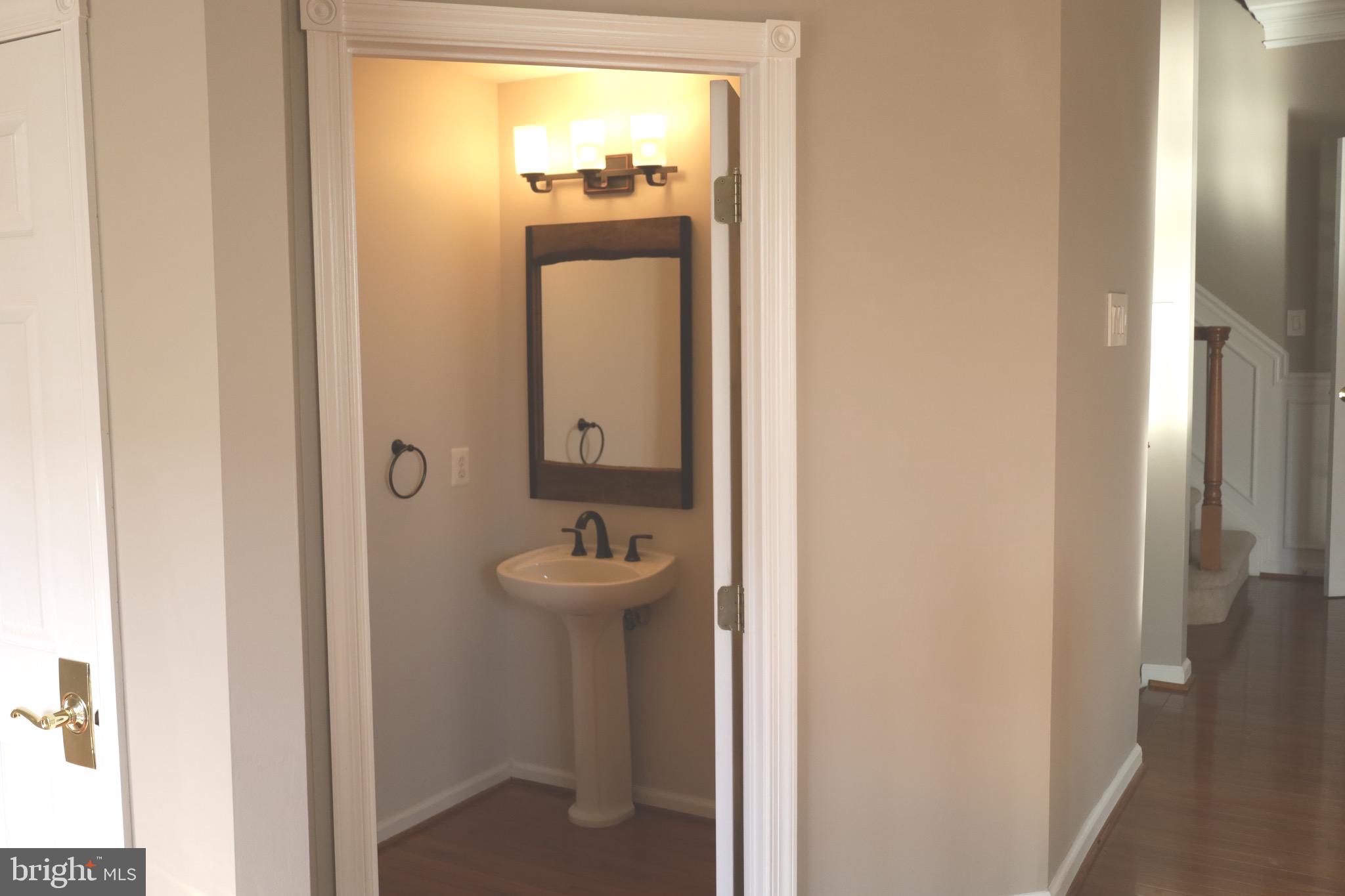 21543 Trowbridge Square Ashburn, VA 20147 - Photo 3 of 60 a bathroom with a sink and mirror with toilet