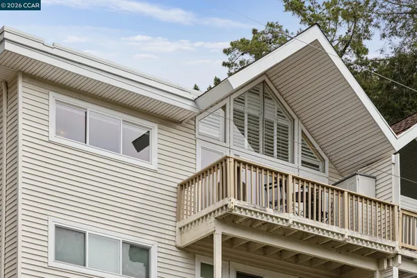 a view of a house with a deck