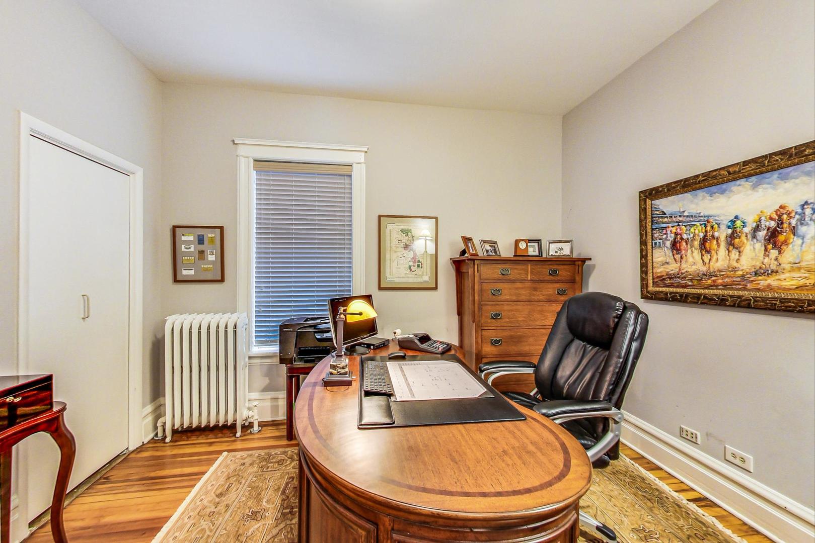 1934 West Grace Street Chicago, IL 60613 - Photo 15 of 34 a room with furniture and wooden floor