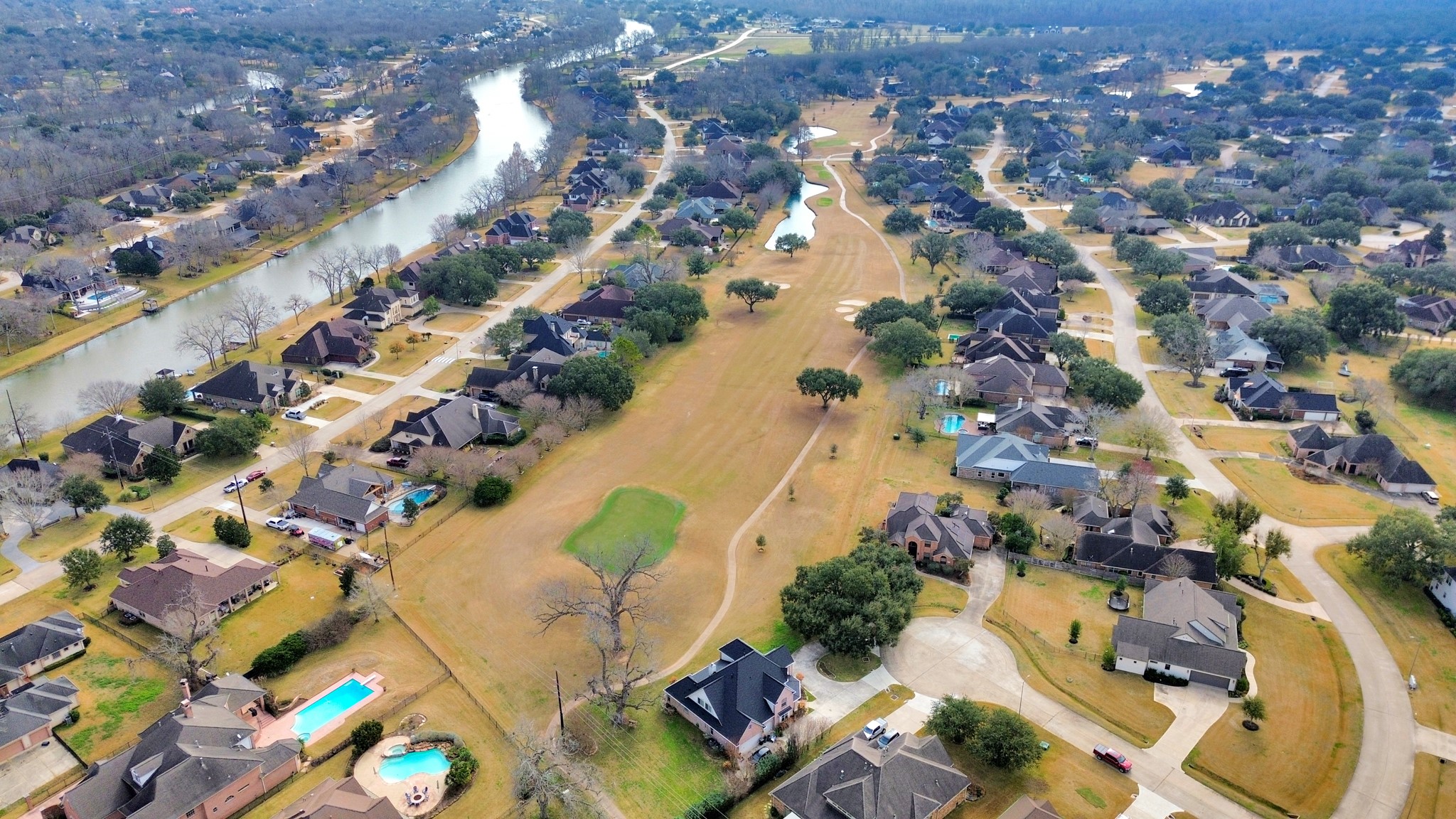33231 Worthing Lane Fulshear, TX 77441 - Photo 20 of 28 an aerial view of residential houses with outdoor space