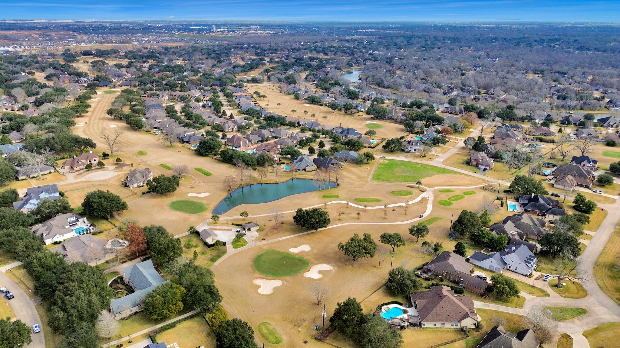 33231 Worthing Lane Fulshear, TX 77441 - Photo 21 of 28 an aerial view of residential houses with outdoor space
