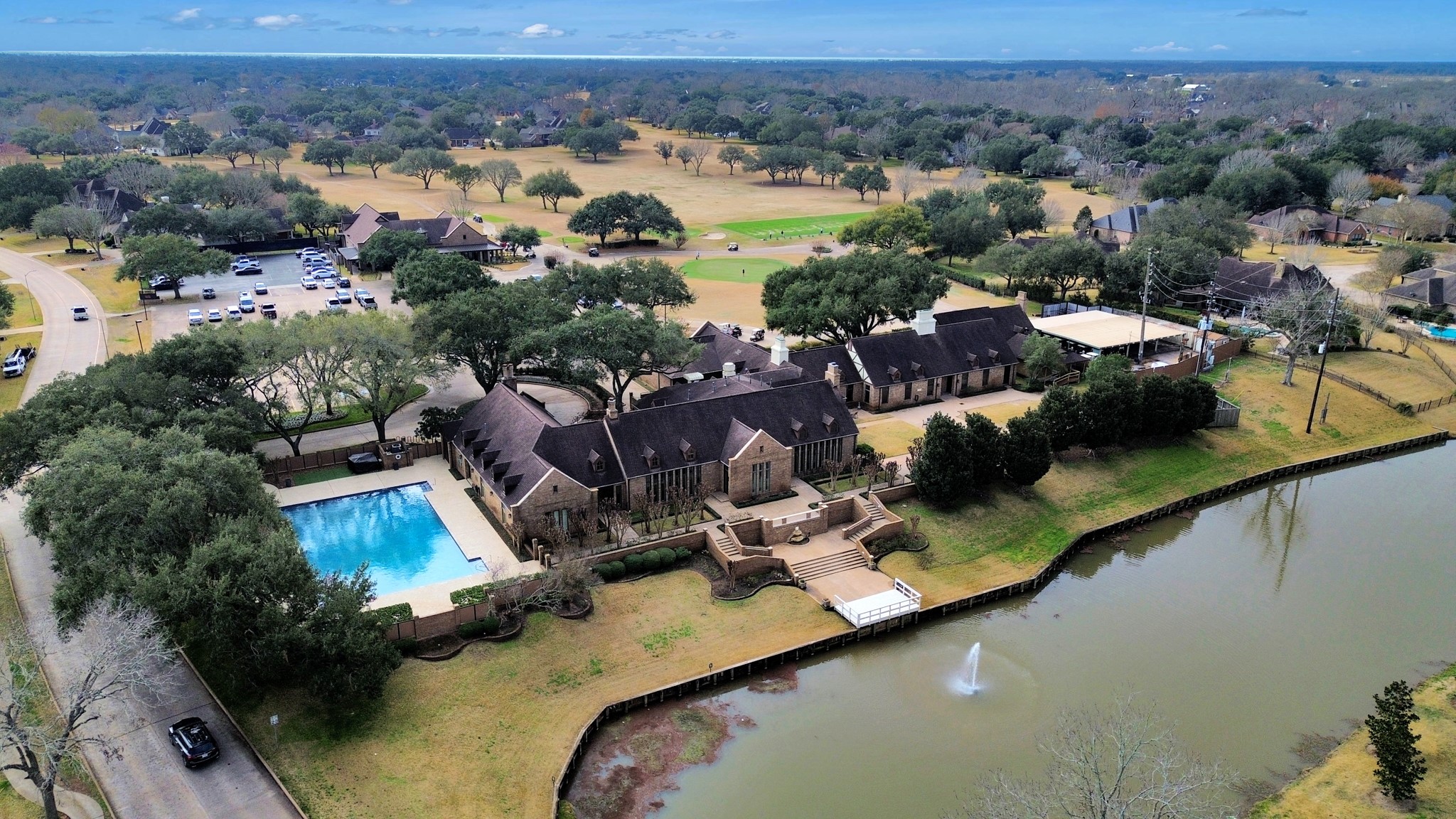 33231 Worthing Lane Fulshear, TX 77441 - Photo 23 of 28 a view of a house with a yard and lake view