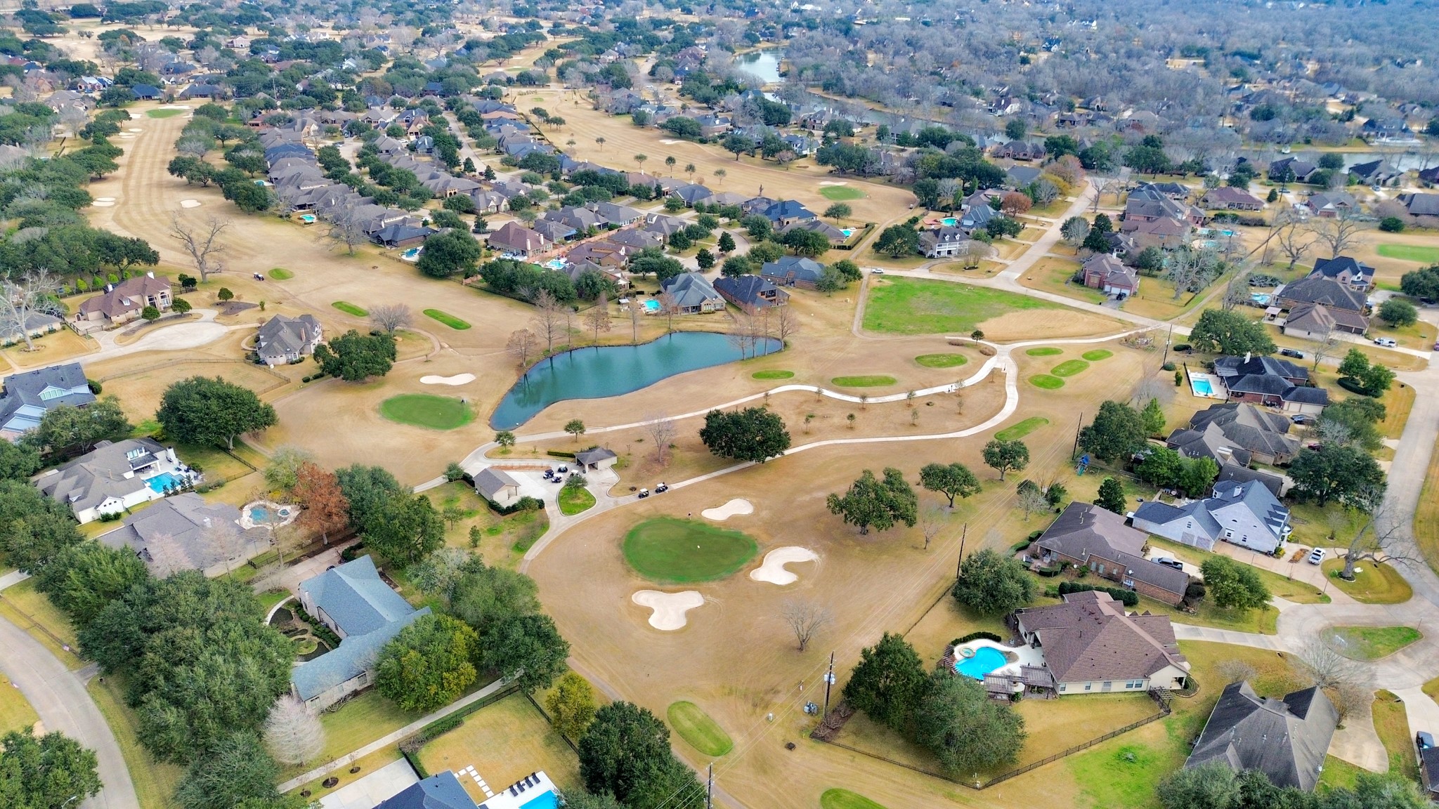 33231 Worthing Lane Fulshear, TX 77441 - Photo 6 of 28 an aerial view of residential houses with outdoor space