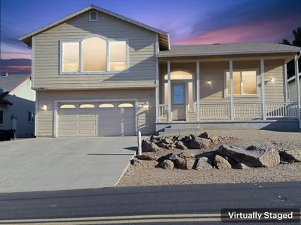 a front view of a house