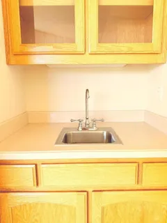 a close view of sink and tap