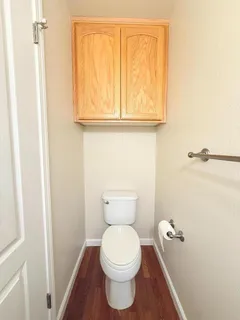a bathroom with a toilet