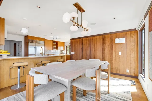 a view of a terrace with furniture and a potted plant