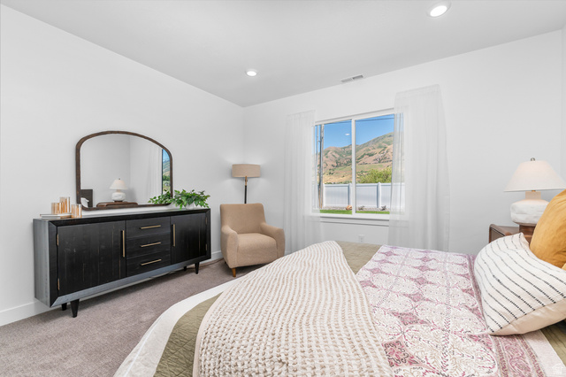 1352 West 2350 South, Unit 18 Perry, UT 84302 - Photo 12 of 26 Bright interior with recessed lighting and a window featuring mountain scenery