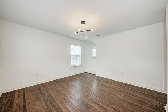 wooden floor in an empty room