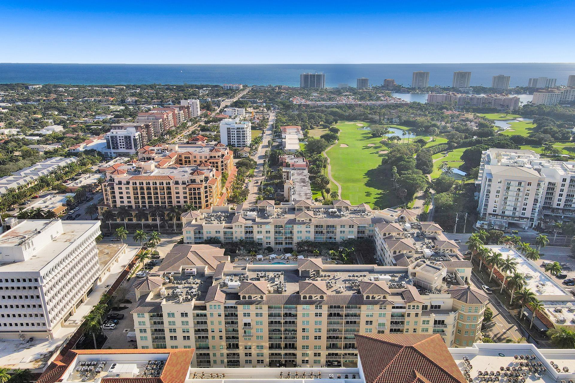99 Southeast Mizner Boulevard, Unit PH5 Boca Raton, FL 33432 - Photo 2 of 48 an aerial view of multiple house
