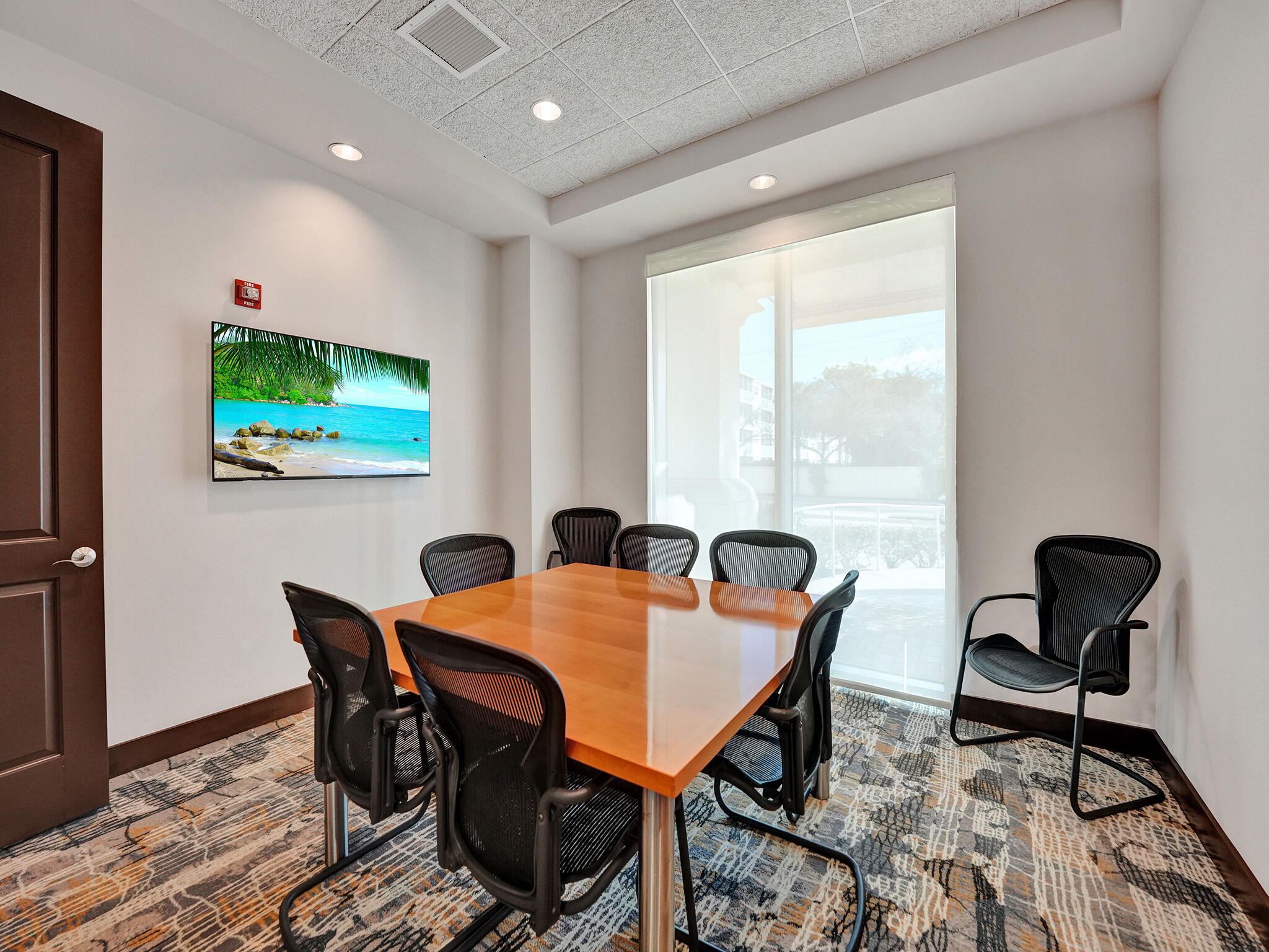 99 Southeast Mizner Boulevard, Unit PH5 Boca Raton, FL 33432 - Photo 43 of 48 a view of a dining room with furniture and window
