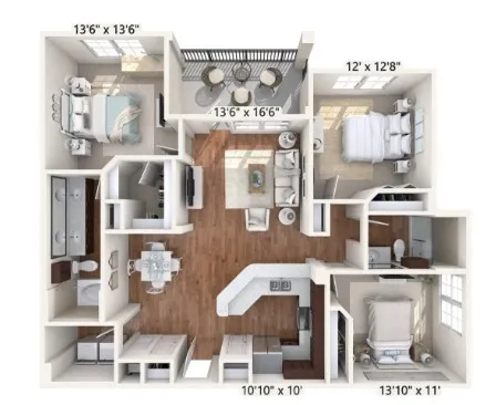 $1,860 | 10800 Lakeline Boulevard, Unit 13201, Austin, TX 78717