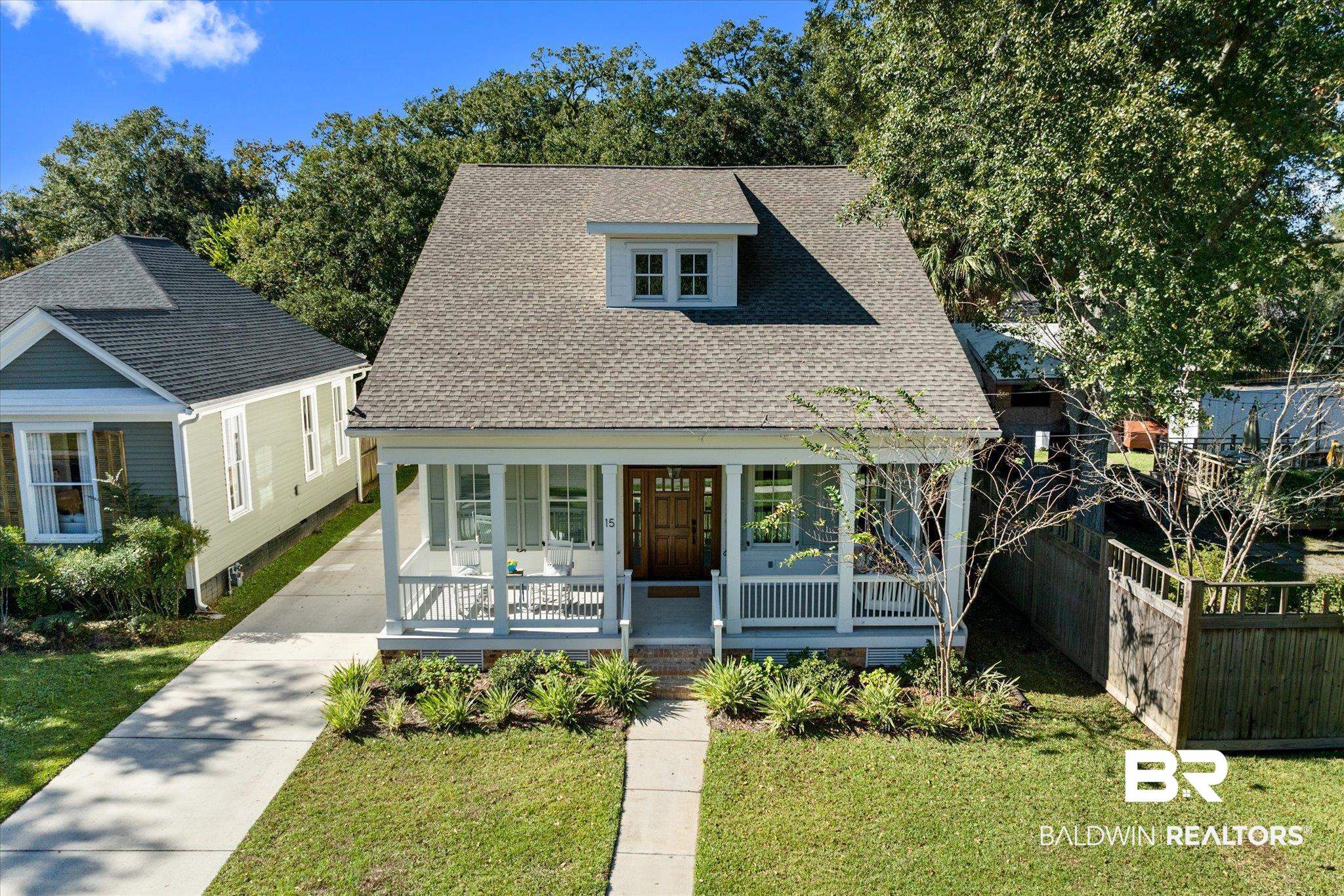 15 Semmes Avenue Mobile, AL 36604 - Photo 29 of 43 Bungalow with covered porch and a front lawn