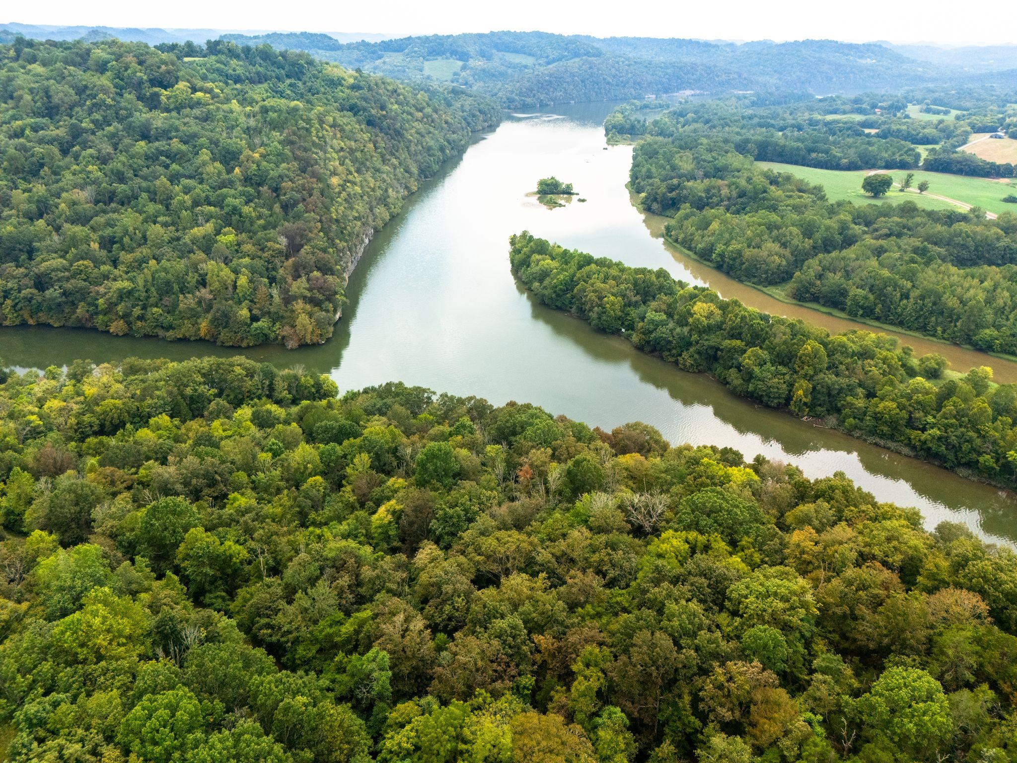 0 Big Branch Road Granville, TN 38564 - Photo 10 of 15 an aerial view of a house with a yard and lake view