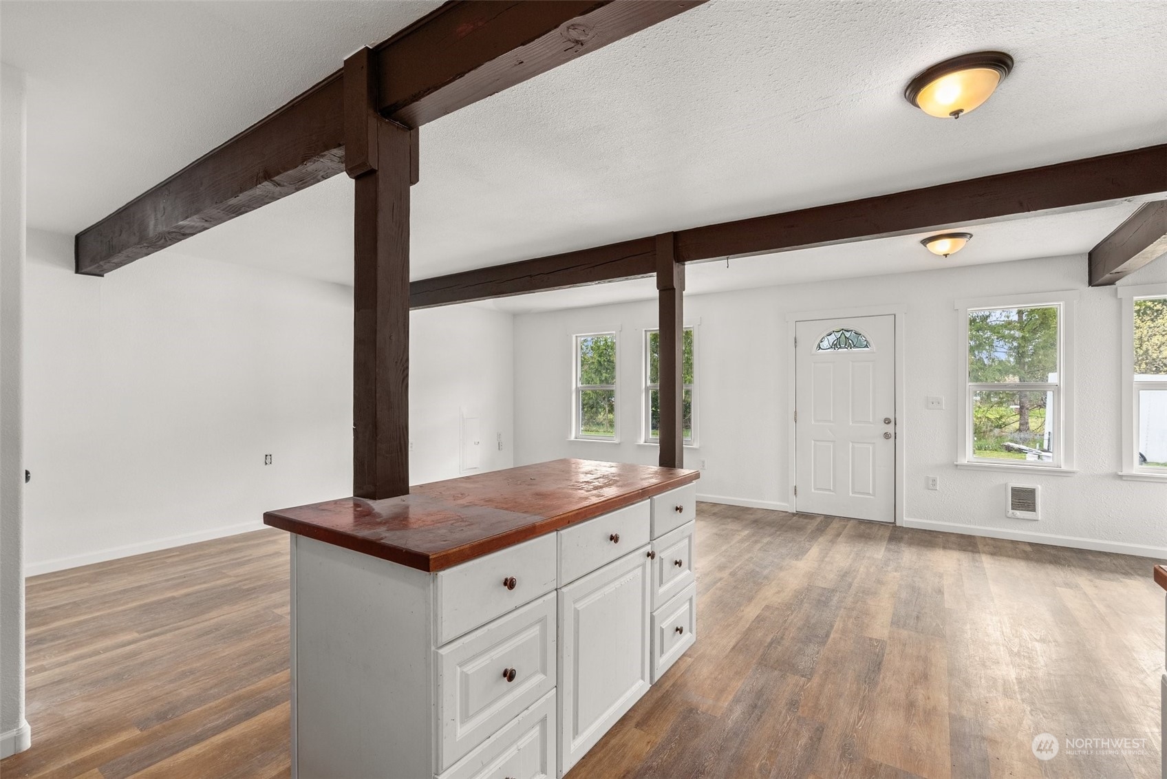 127 Remy Lane Chehalis, WA 98532 - Photo 10 of 24 workspace with granite countertop wooden floor and window