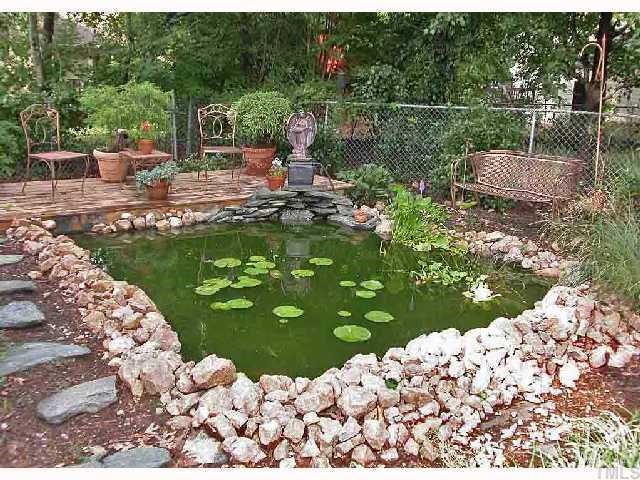 6400 Northwyck Place Raleigh, NC 27609 - Photo 4 of 12 Soothing Fish Pond w/ Fountain!