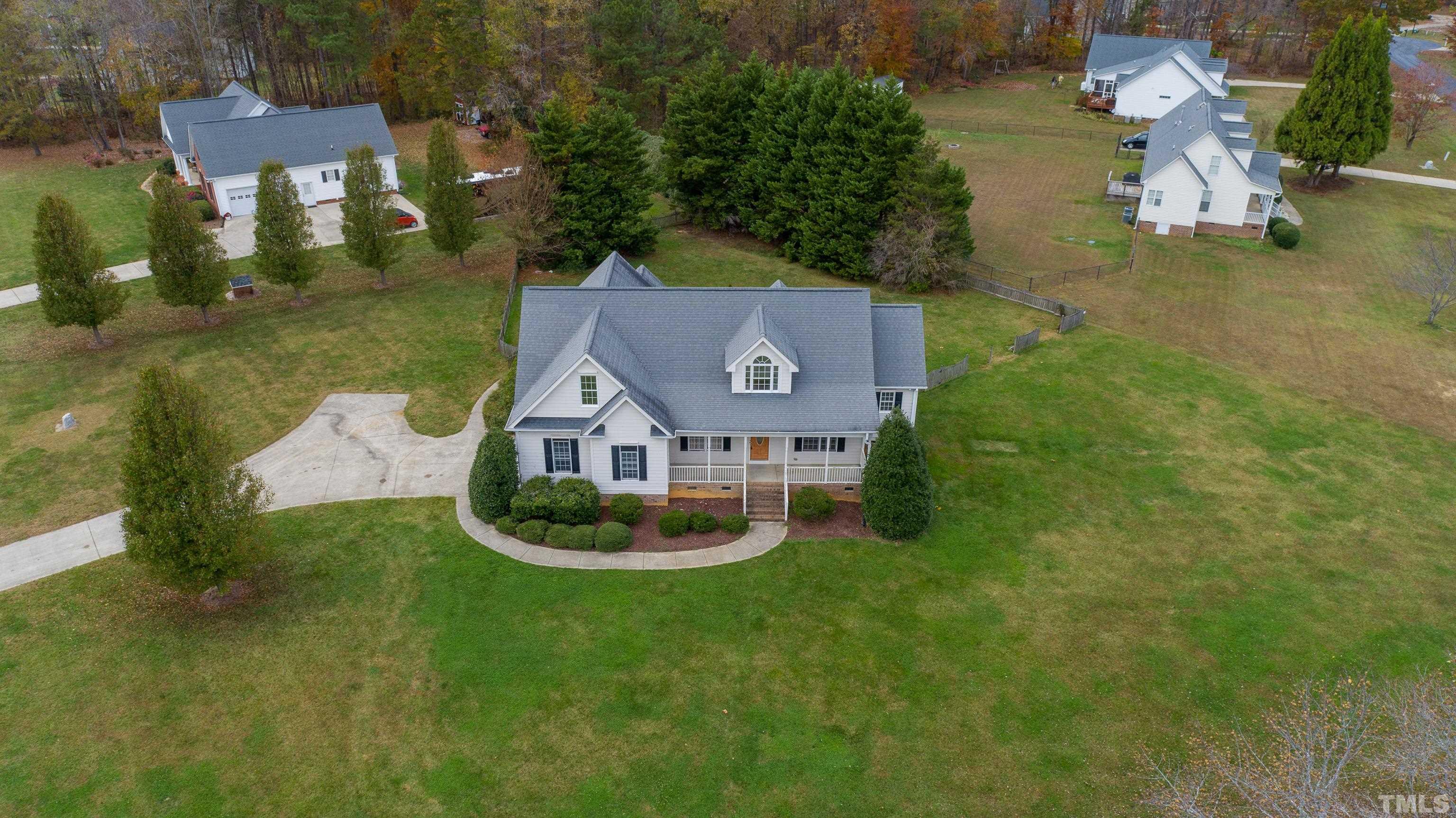 134 Fletcher Ridge Road Timberlake, NC 27583 - Photo 30 of 52 an aerial view of a house