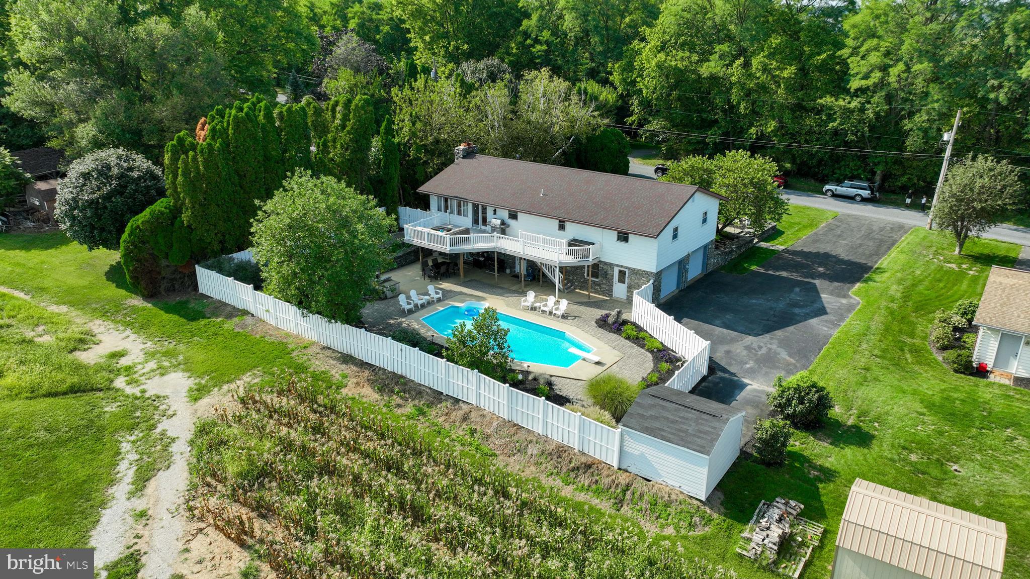 670 Shultz Road Washington Boro, PA 17582 - Photo 60 of 79 an aerial view of a house with a garden
