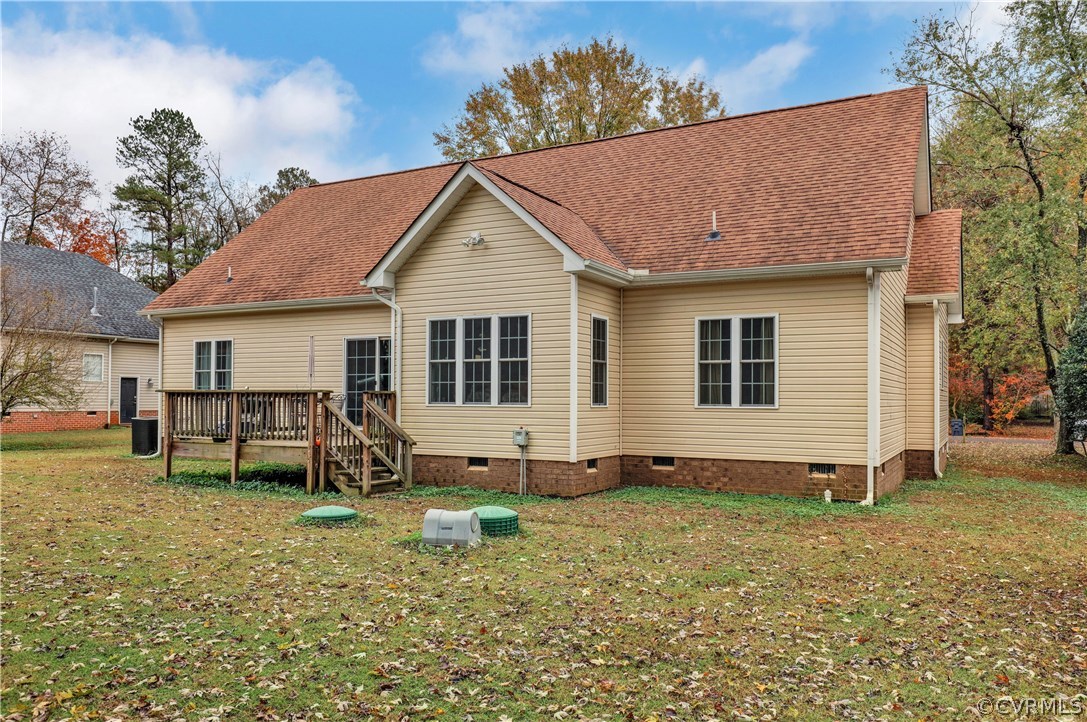 4112 Hidden Valley Road Chester, VA 23831 - Photo 25 of 29 a view of a house with backyard and sitting area